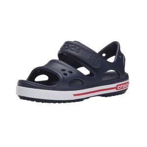 Crocs Crocband II Sandals Navy Blue Adjustable Hook & Loop Strap Toddler C5